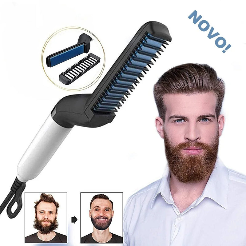 Modeladora  E Alisador De Cabelo E Barba Masculino