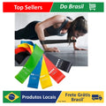 5 Kit Thera Mini Band Multifuncional Fisioterapia Crossfit Faixas Elásticas