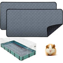 Washable Guinea Pig Pee Pad – Reusable Non-Slip Cage Liner with Waterproof Base (Fleece Absorbent Mat)