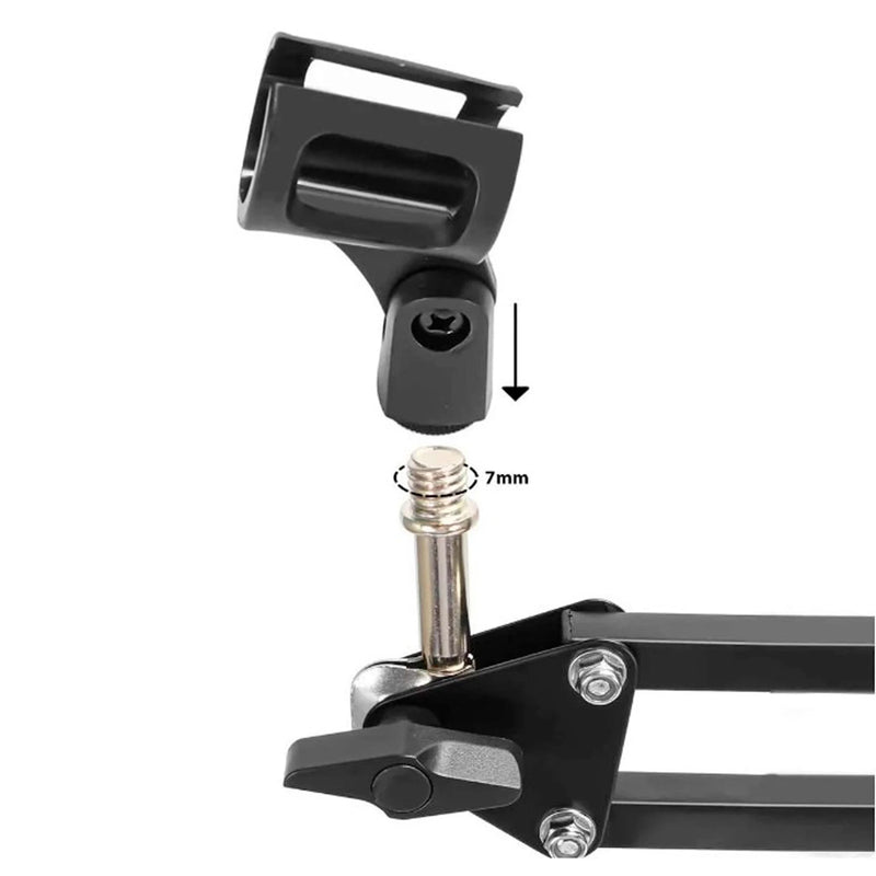 Suporte para Microfone de mesa profissional ajustável, Braço Articulado compatível com hyperx quadcast e outros microfones