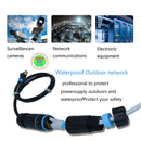 IP68 Waterproof RJ45 CAT6 Connector – Outdoor M23 Ethernet Coupler (RJ45 Female to Female, 8P)