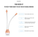 Newborn Baby Nasal Aspirator | Soft Silicone Nose Cleaner with Anti-Backflow Design | Safe & Gentle Suction Tool for Infants