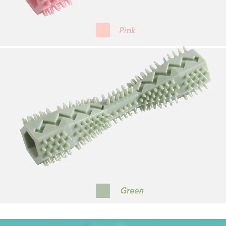 Durable Dog Toothbrush Chew Toy Stick | Soft Rubber Dental Cleaner & Massage Toy for Puppies and Small Dogs