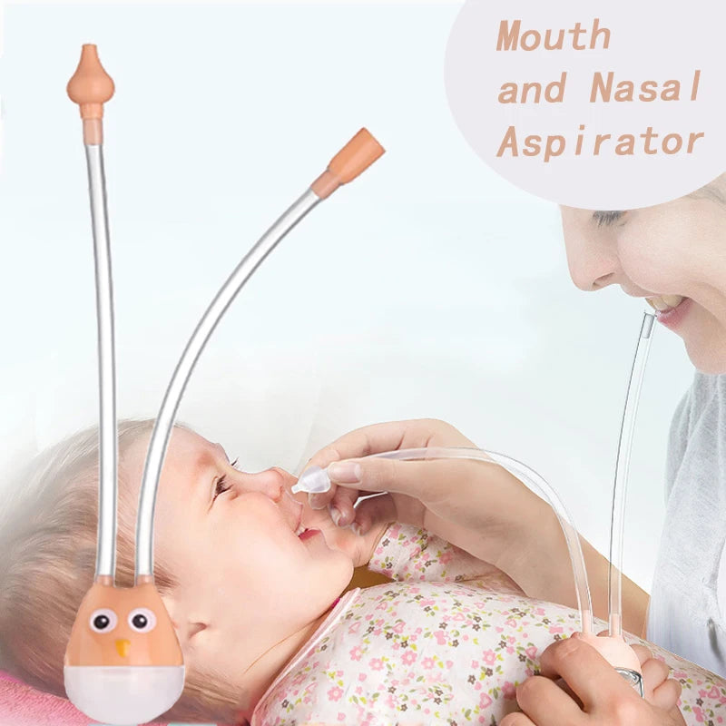 Newborn Baby Nasal Aspirator | Soft Silicone Nose Cleaner with Anti-Backflow Design | Safe & Gentle Suction Tool for Infants