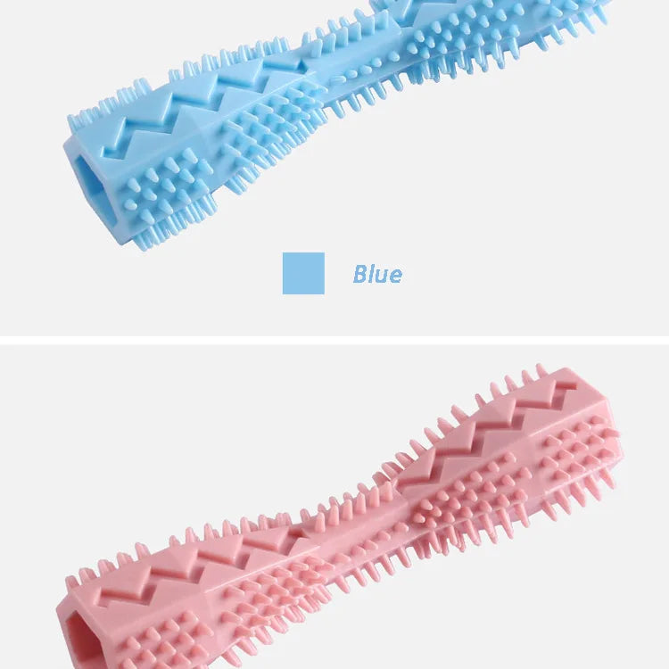 Durable Dog Toothbrush Chew Toy Stick | Soft Rubber Dental Cleaner & Massage Toy for Puppies and Small Dogs