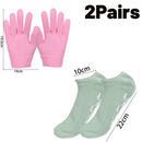 Reusable Silicone Moisturizing Mask Socks & Gloves – Exfoliating, Anti-Crack, and Hydrating Foot and Hand Care Tool
