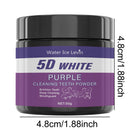 Purple Teeth Cleaning Powder – Deep Cleaning & Whitening Formula | Sulfate-Free, Safe for Daily Use and Travel (50g)
