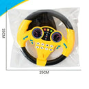 Brilliant flying simulation toys children's early education co-pilots steering wheel toys with vocals