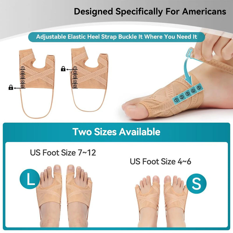 Adjustable Bunion Corrector & Toe Separator – Hallux Valgus Foot Alignment Support 👣