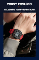 SANDA 2156 Men’s Military Sport Watch | Water-Resistant Digital Wristwatch with LED Display & Stopwatch