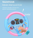 Brilliant flying simulation toys children's early education co-pilots steering wheel toys with vocals