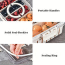 Portable Snack Tray with Handle – Multi-Compartment Food Storage Box for Travel, Parties & Refrigerator Organization
