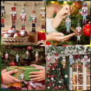 12-Piece Wooden Nutcracker Decoration Set | Classic Christmas Figurines for Home, Parties & Festive Gifts