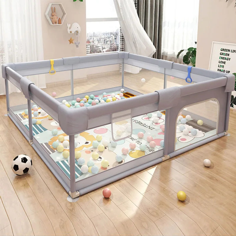 Baby Safety Playpen – Foldable Protective Fence & Ball Pool Playground for Newborns and Kids