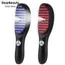 Electric Scalp Massage Comb – Red & Blue Light Therapy Hair Care Device