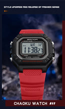 SANDA 2156 Men’s Military Sport Watch | Water-Resistant Digital Wristwatch with LED Display & Stopwatch
