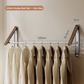 Folding Wall-Mounted Clothes Drying Rack – Stretchable Invisible Balcony Airer (No-Drill Aluminium Hanging Pole)