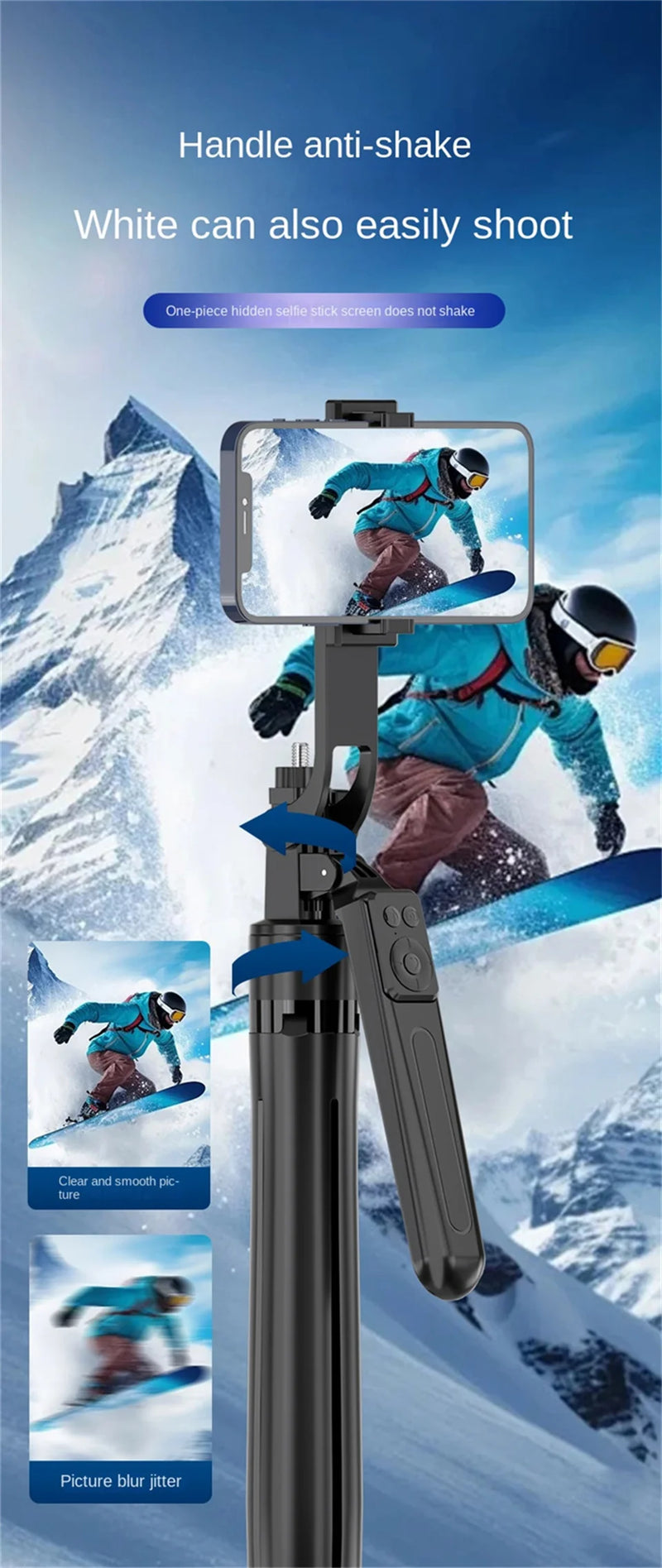 COOL DIER Tripod & Selfie Stick – 180cm Adjustable Stand with Bluetooth Remote for Smartphones & Cameras