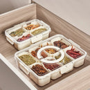 Kitchen Seasoning Storage Box | Multi-Grid Spice Organizer with Sealed Moisture-Proof Design | Salt & Spice Container Set