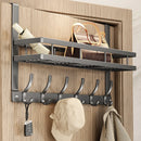 Easy-Install Over-The-Door Storage Rack – 6 Hook Metal Organiser
