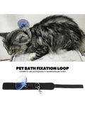 Pet Bath Fixation Strap with Suction Cup – Anti-Scratch Grooming Leash