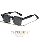 CATERSIDE Punk Style Men’s Sunglasses | Small Square Frame UV400 Shades | Trendy Outdoor Fashion Eyewear