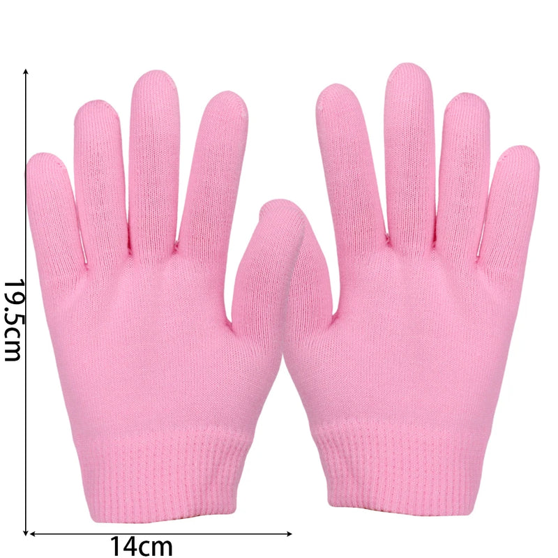 Reusable Silicone Moisturizing Mask Socks & Gloves – Exfoliating, Anti-Crack, and Hydrating Foot and Hand Care Tool