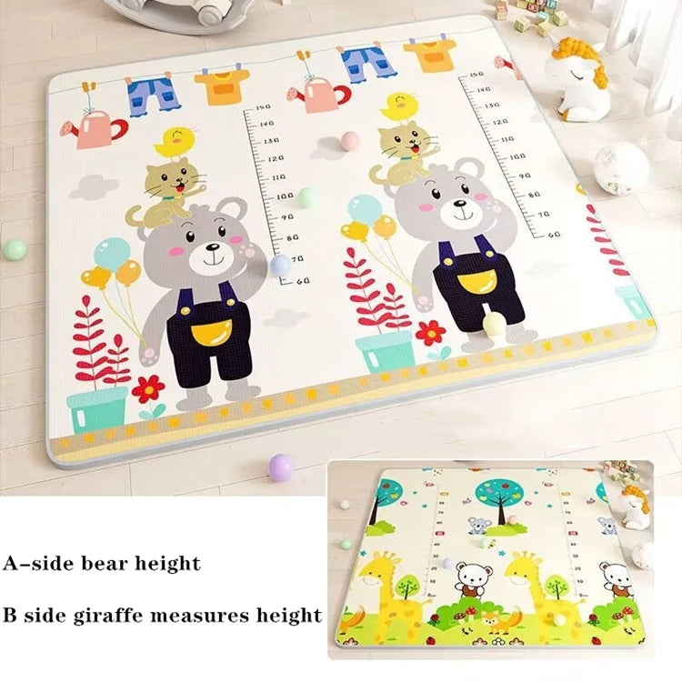 Non-Toxic Baby Crawling Play Mat – Foldable EPE Foam Activity Rug for Infants and Kids (5 Sizes Available)