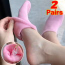 Reusable Silicone Moisturizing Mask Socks & Gloves – Exfoliating, Anti-Crack, and Hydrating Foot and Hand Care Tool