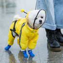 Cute Bear Dog Raincoat – Waterproof Hooded Rain Jacket for Puppies