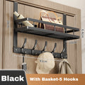 Easy-Install Over-The-Door Storage Rack – 6 Hook Metal Organiser