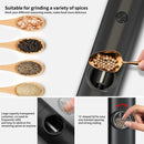 Electric Automatic Salt & Pepper Grinder – Gravity Sensor Mill with LED Light & Adjustable Coarseness