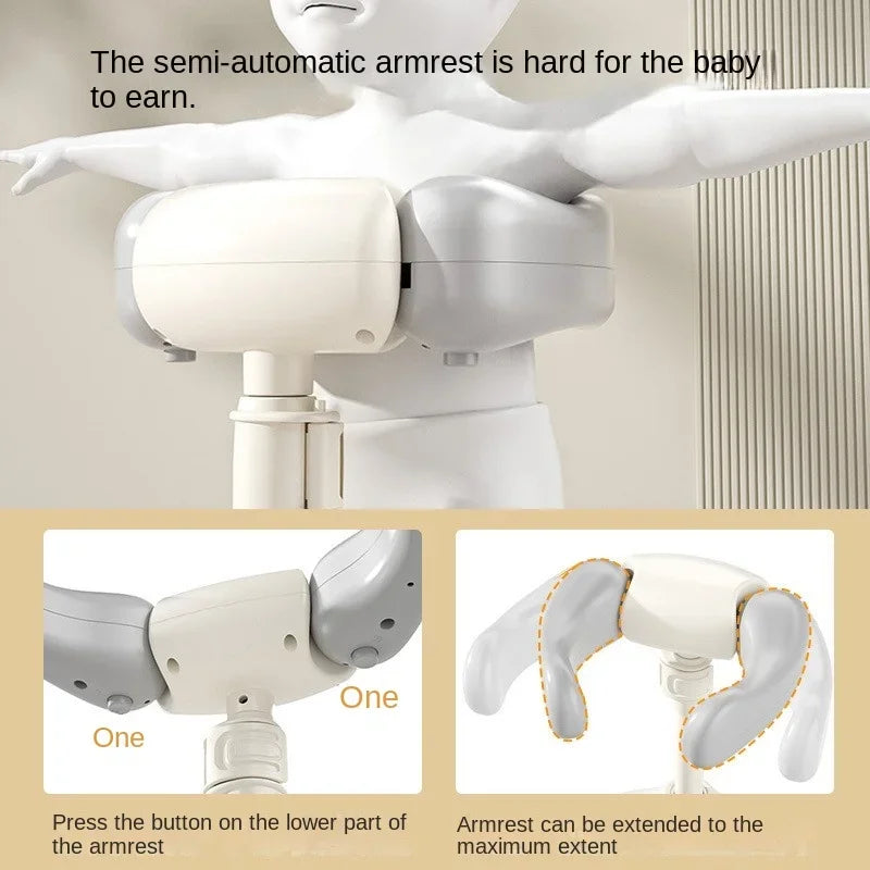 Adjustable Baby Shower Rack | Foldable Anti-Slip Bath Caddy for Infants with Drainage Holes & Height Adjustment