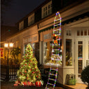 LED Santa Claus Climbing Ladder Light | 1.5M/3M Christmas Decoration with 8 Flash Modes | USB Plug Holiday Home Décor