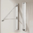 Folding Wall-Mounted Clothes Drying Rack – Stretchable Invisible Balcony Airer (No-Drill Aluminium Hanging Pole)