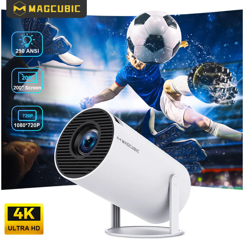 Magcubic HY300 PRO 4K Smart Projector – Android 11 Home Cinema with Dual WiFi 6, Bluetooth 5.0 & 290 ANSI Lumens 🎬