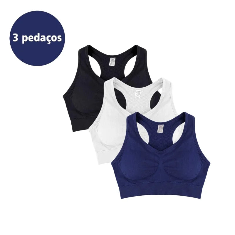 Sutiã Push-Up Sem Aro com Bojo 3/4 – Conforto e Modelagem Natural