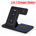 Foldable 3-in-1 Wireless Charging Station – Fast Charger Stand for iPhone, Apple Watch & AirPods (Type-C)
