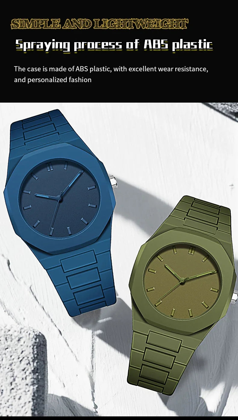 Minimalist Quartz Watch for Men – Lightweight Waterproof Sports & Business Wristwatch