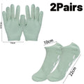 Reusable Silicone Moisturizing Mask Socks & Gloves – Exfoliating, Anti-Crack, and Hydrating Foot and Hand Care Tool