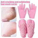Reusable Silicone Moisturizing Mask Socks & Gloves – Exfoliating, Anti-Crack, and Hydrating Foot and Hand Care Tool