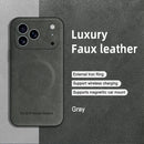 Luxury MagSafe Leather Case – Shockproof Magnetic PU Cover for iPhone 17 Pro Max / 16 / 15 / 14 / 13 / 12 / Plus Models 💼