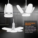E27 Foldable Fan-Shaped LED Bulb – 360° Super Bright Ceiling Light (6500K)