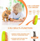3-in-1 Electric Pet Steam Brush – Grooming, Massage & Cleaning Tool for Cats and Dogs