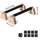 Wooden Push-Up Bars (Pair) – Parallettes for Home Workouts, Handstands & Strength Training (200kg Max Load)
