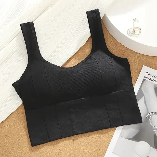 Sutiã esportivo respirável anti-suor, top fitness feminino, sutiã de ioga sem costura, top curto à prova de choque, sutiã esportivo push up, top de treino de academia