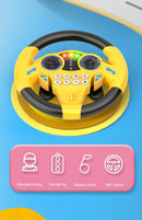 Brilliant flying simulation toys children's early education co-pilots steering wheel toys with vocals