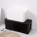 Power Strip Storage Box – Modern Cable Organiser Cover for Desktop & Home Office (Minimalist Wire Concealer)