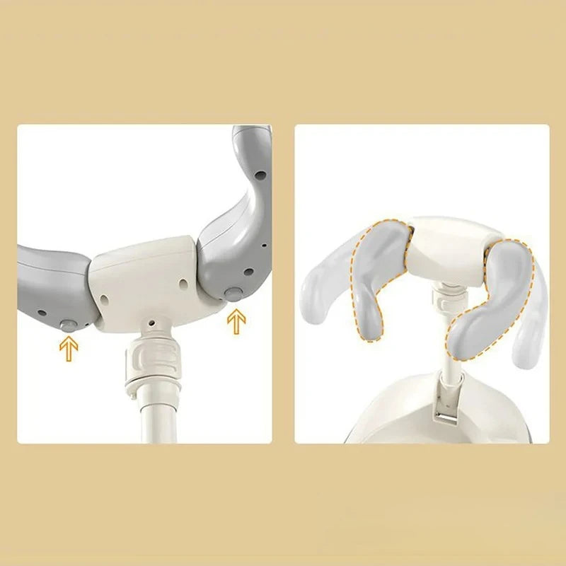 Adjustable Baby Shower Rack | Foldable Anti-Slip Bath Caddy for Infants with Drainage Holes & Height Adjustment