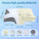 2-in-1 Memory Foam Cervical Pillow – Ergonomic Contour Neck Support for Sleep & Neck Pain Relief
